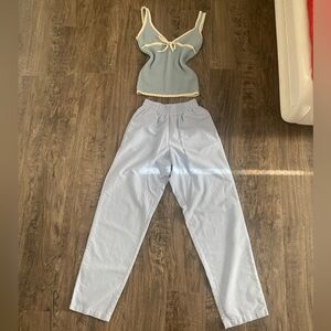 Djerf Avenue Breezy Pants Blue